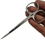 Tijera Para Cutícula Cromada Punta Larga Dream Nails